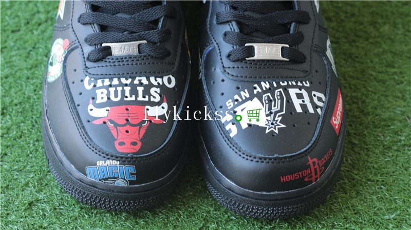 Supreme x NBA Nike Air Force 1 Mid Black
